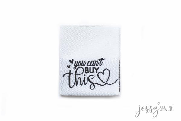 Weblabel You can´t buy this weiß by Jessy Sewing